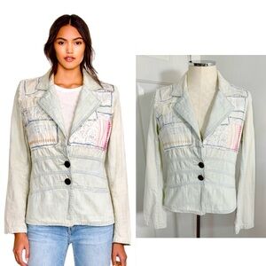 Y2K Free People Patchwork Denim Jacket